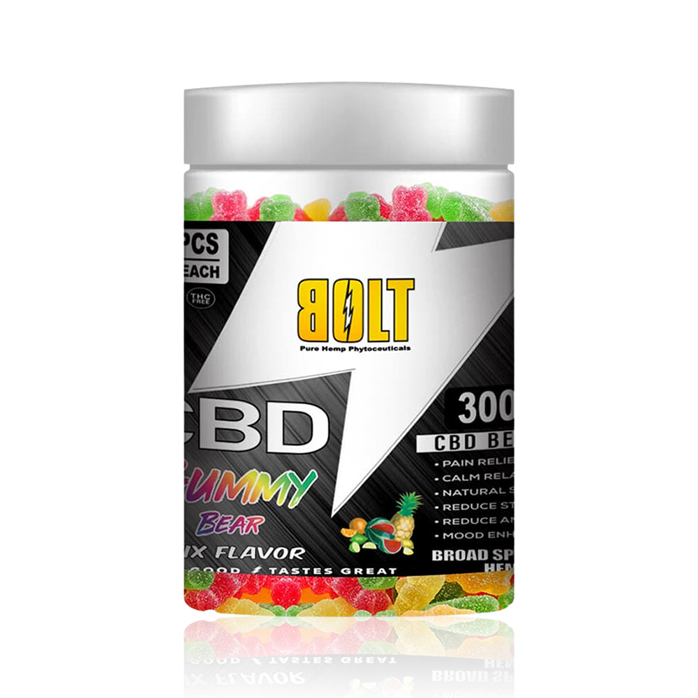 BOLT CBD Gummy Bears – 3000mg 120 Count - SVAB