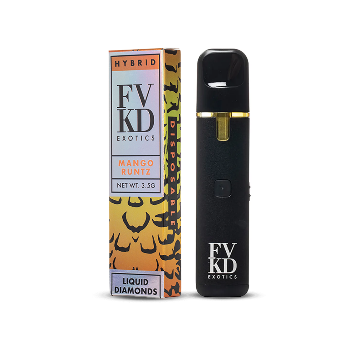 FVKD EXOTICS LIQUID DIAMONDS THC-A DELTA VAPE - 3500MG