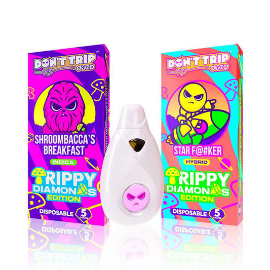 DOZO DONT TRIP MUSHROOM EXTRACT + THC TRIPPY DIAMONDS DELTA VAPE - 5G - SVAB