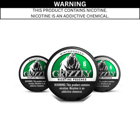 GRIZZLY NICOTINE POUCHES - 6MG