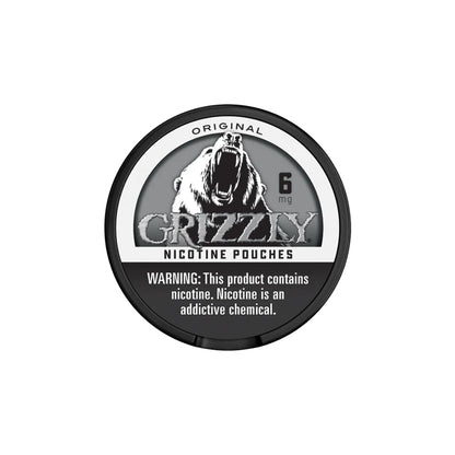 GRIZZLY NICOTINE POUCHES - 6MG