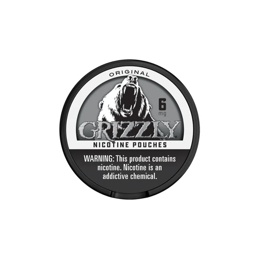 GRIZZLY NICOTINE POUCHES - 6MG