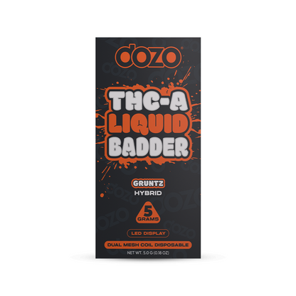 DOZO THC-A LIQUID BADDER DISPOSABLE VAPE 5G