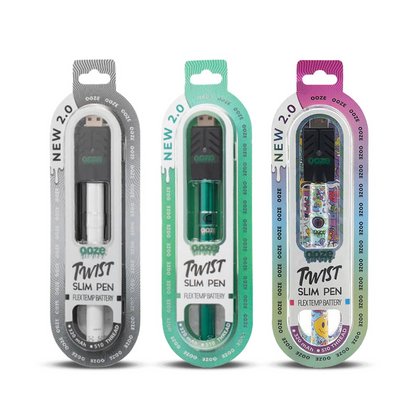 OOZE SLIM TWIST PEN 2.0 FLEX TEMP VAPORIZER - 510 BATTERY