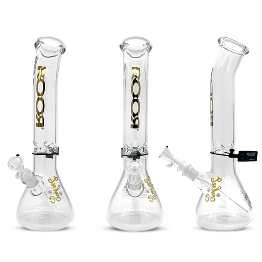 ROOR® CLASSIC BENT NECK BEAKER 5MM WATERPIPE 14" - 14B505B
