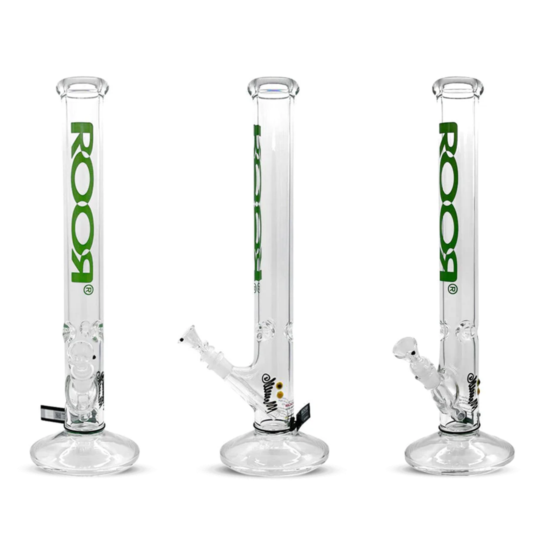 ROOR® CLASSIC STRAIGHT TUBE GREEN WATERPIPE 18" - 18B505B