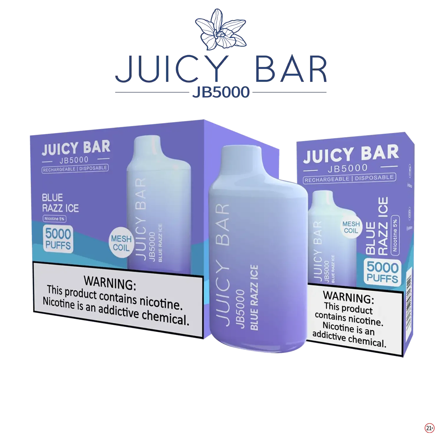 JUICY BAR JB5000 DISPOSABLE VAPE - 5000 PUFFS - SVAB