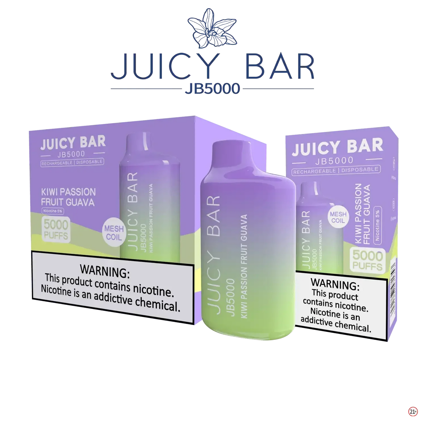 JUICY BAR JB5000 DISPOSABLE VAPE - 5000 PUFFS - SVAB