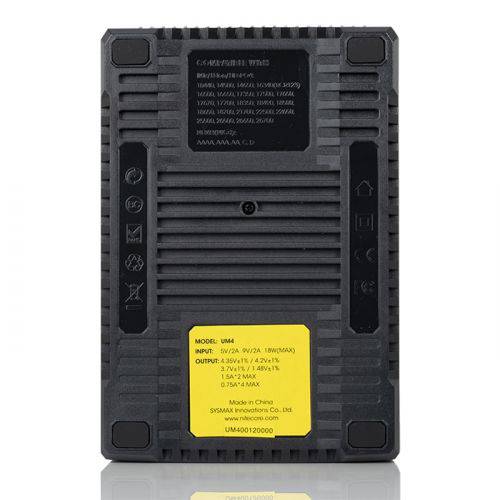 NITCORE UM4 4 BAY DIGITAL BATTERY CHARGER - SVAB