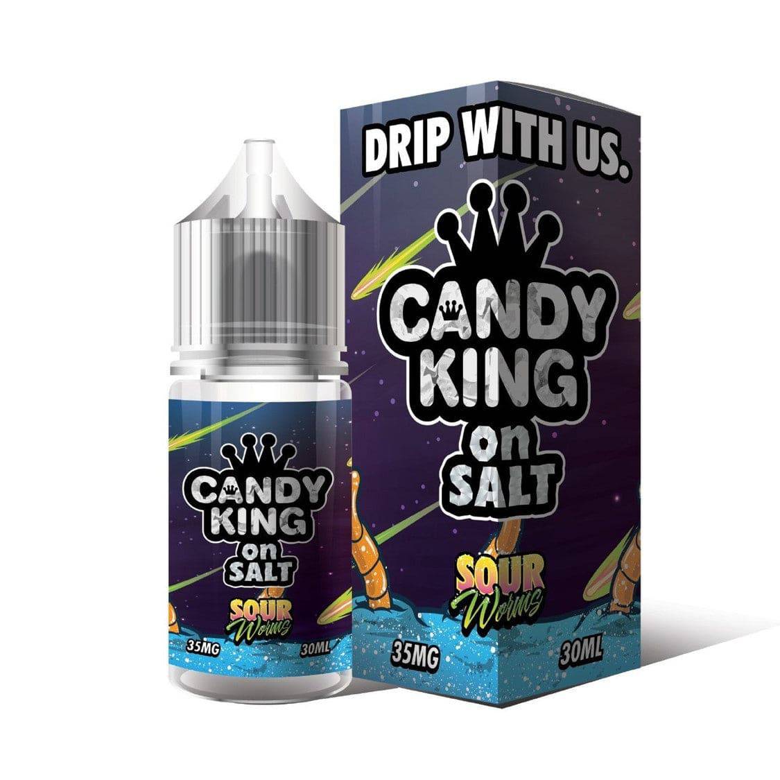 CANDY KING ON SALT E-LIQUID 30ML - Sour Worms